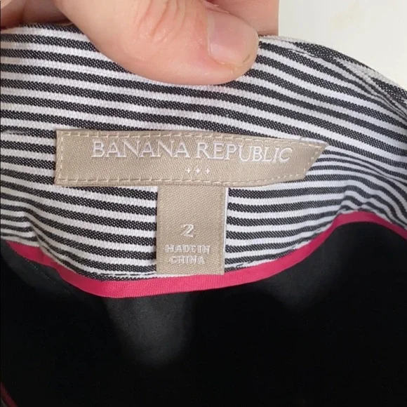 Banana Republic Railroad Stripe pencil Skirt 2 - Picture 5 of 6
